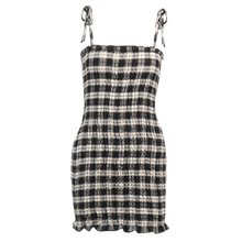 Load image into Gallery viewer, JHL 2020women's black dress with bare shoulders summer print dress vintage elegant black slim dress Sexy dress bohemia style