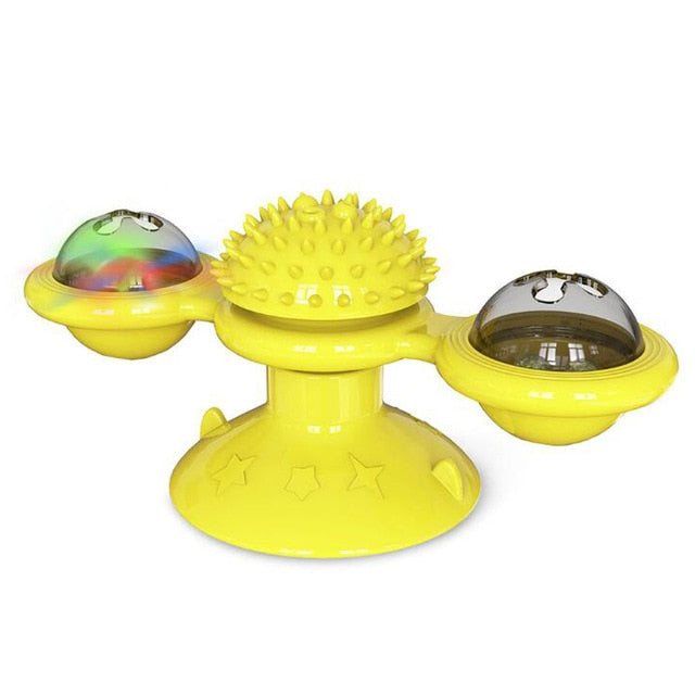 New Arrival Cat Toy Spin Windmill Interactive Kitty Toys for Pet Scratching Tickle Chew Grind Teeth Turntable Toys