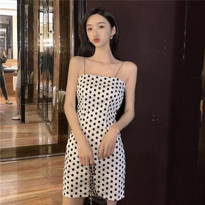 Summer Flavor Chic Lattice Print Slim Women Sexy Dress Sleeveless Spaghetti Strap Dress Fashion Slash Neck A Line Mini Dresses