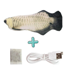 Load image into Gallery viewer, Electric Cat Toys Plush 3D Interactive Electronic USB Bite Resistant Chew Molar Moving Dancing Fish Toy Kitten Grinding Claw
