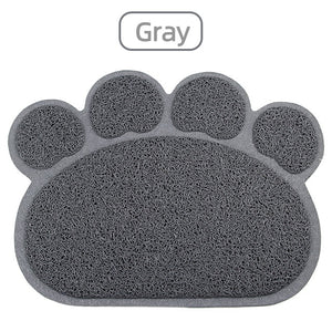 Mosodo pet feeding mat bone paw print double layer waterproof cat litter mat Multiple colors to choose pet mat cat toilet mat