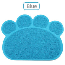 Load image into Gallery viewer, Mosodo pet feeding mat bone paw print double layer waterproof cat litter mat Multiple colors to choose pet mat cat toilet mat
