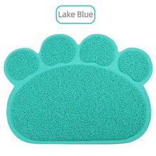 Load image into Gallery viewer, Mosodo pet feeding mat bone paw print double layer waterproof cat litter mat Multiple colors to choose pet mat cat toilet mat
