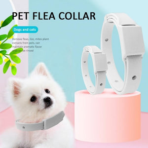 Adjustable Cat & Dog Collar Flea & Tick Prevention Pet Collar Pest Control Protect Rubber Flea Killer Collar Pet Accessories