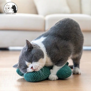 Catnip Toys Cats Scratcher Pillow Pet Soft Plush Cactus Shape Cat Toy Interactive Gifts Playing Stuffed Doll Companion Pet Toy